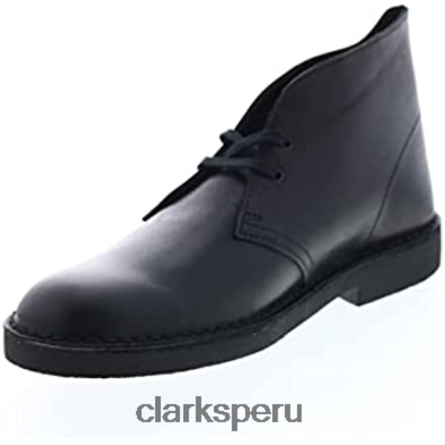 bota safari de piel negra 2 clarks unisexo Clarks 40N4LX260 cuero negro