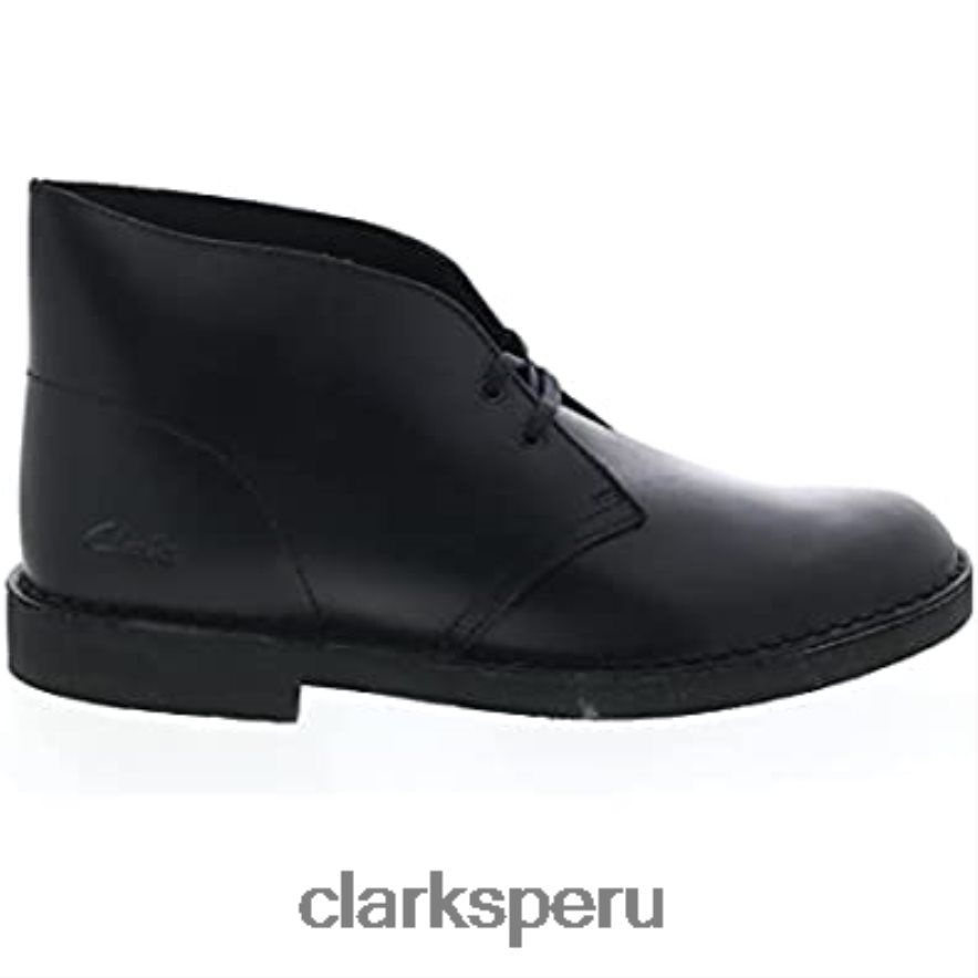 bota safari de piel negra 2 clarks unisexo Clarks 40N4LX260 cuero negro