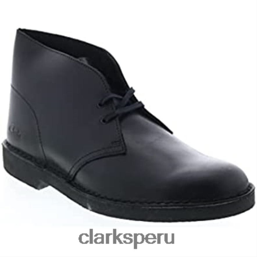 bota safari de piel negra 2 clarks unisexo Clarks 40N4LX260 cuero negro
