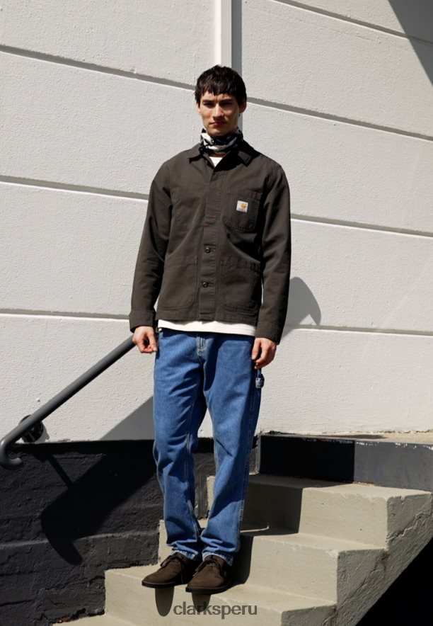 bota safari marrón casual con cordones clarks unisexo Clarks 40N4LX7132 marrón