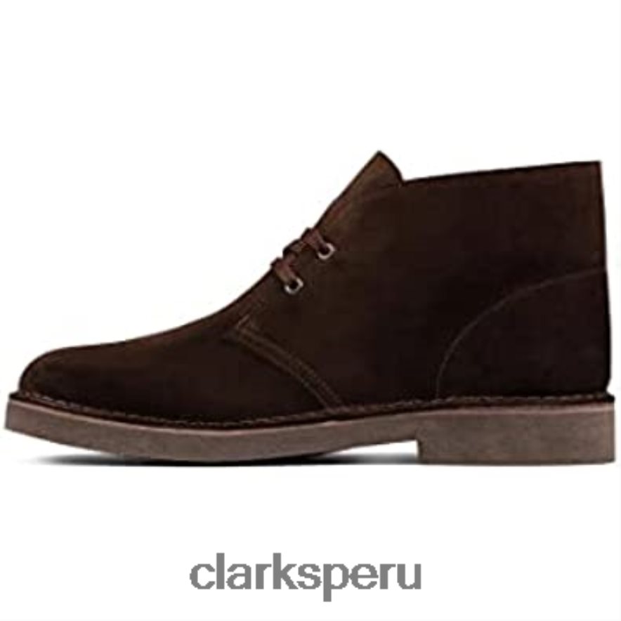 botas clarks desert boot 2 de ante marrón oscuro unisexo Clarks 40N4LX19