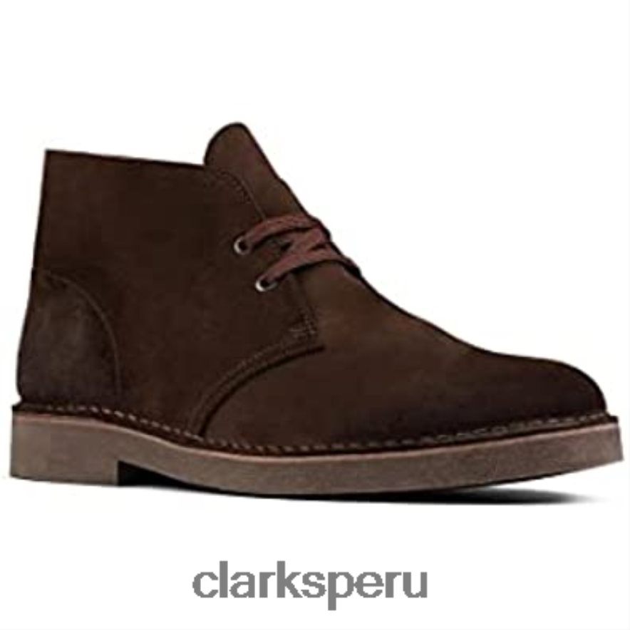 botas clarks desert boot 2 de ante marrón oscuro unisexo Clarks 40N4LX19