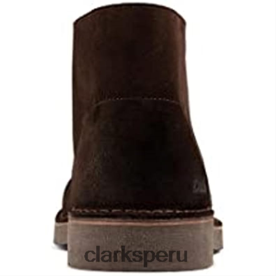 botas clarks desert boot 2 de ante marrón oscuro unisexo Clarks 40N4LX19