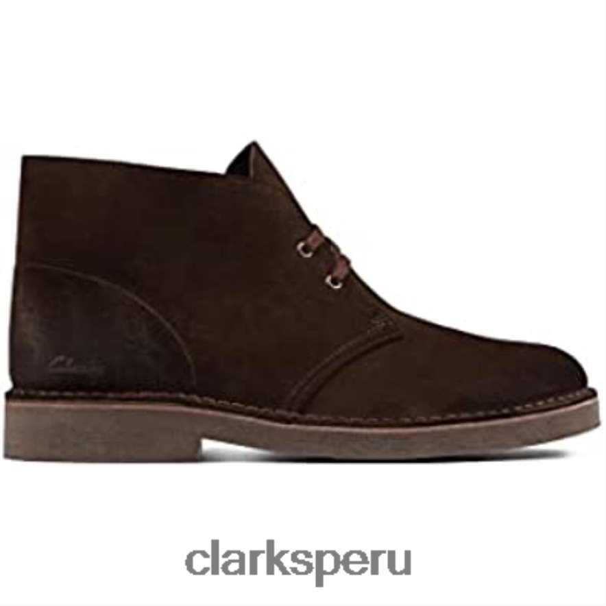 botas clarks desert boot 2 de ante marrón oscuro unisexo Clarks 40N4LX19