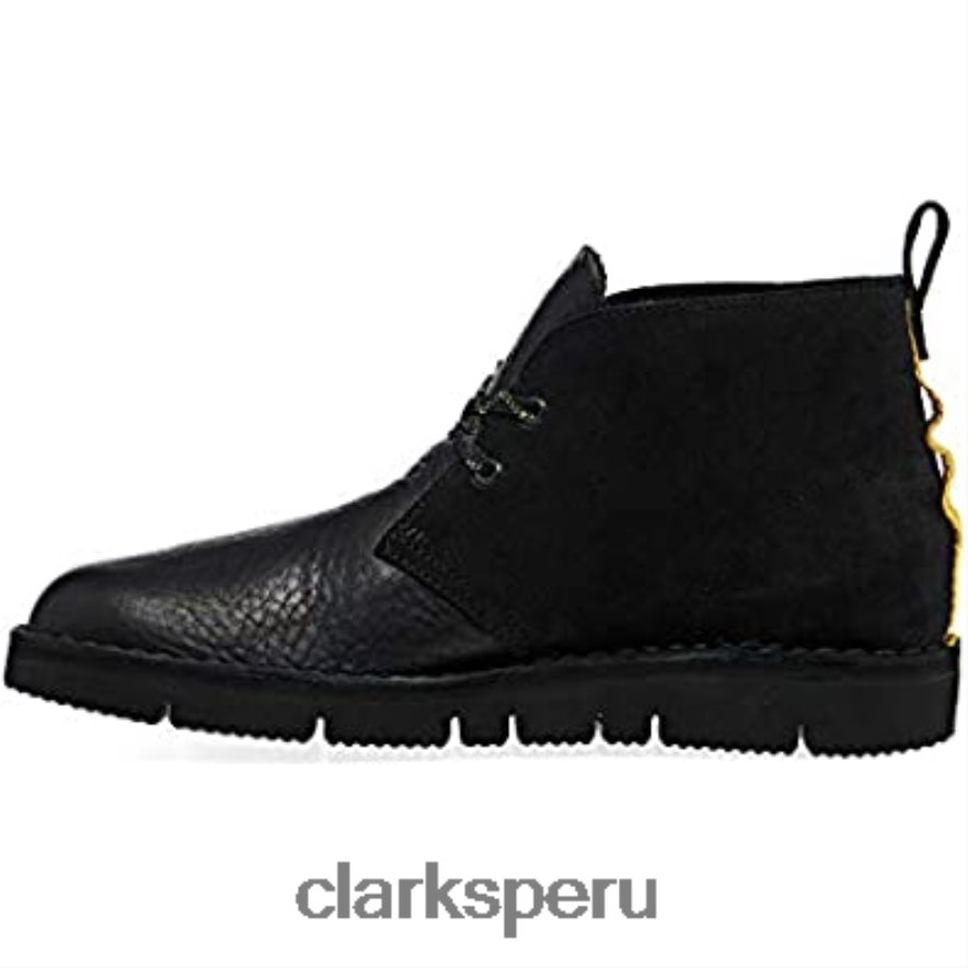 botas clarks originals desert 20 combinadas negras unisexo Clarks 40N4LX1280 combinado negro
