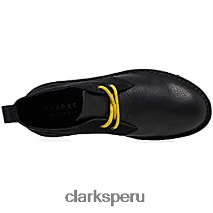 botas clarks originals desert 20 combinadas negras unisexo Clarks 40N4LX1280 combinado negro