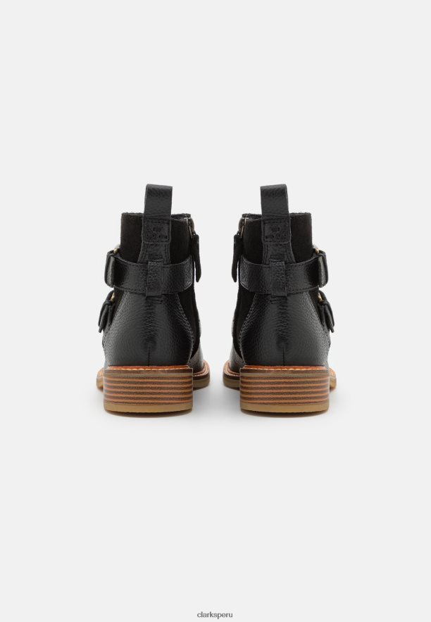 botines clarks colonia con hebilla negros unisexo Clarks 40N4LX7072 negro