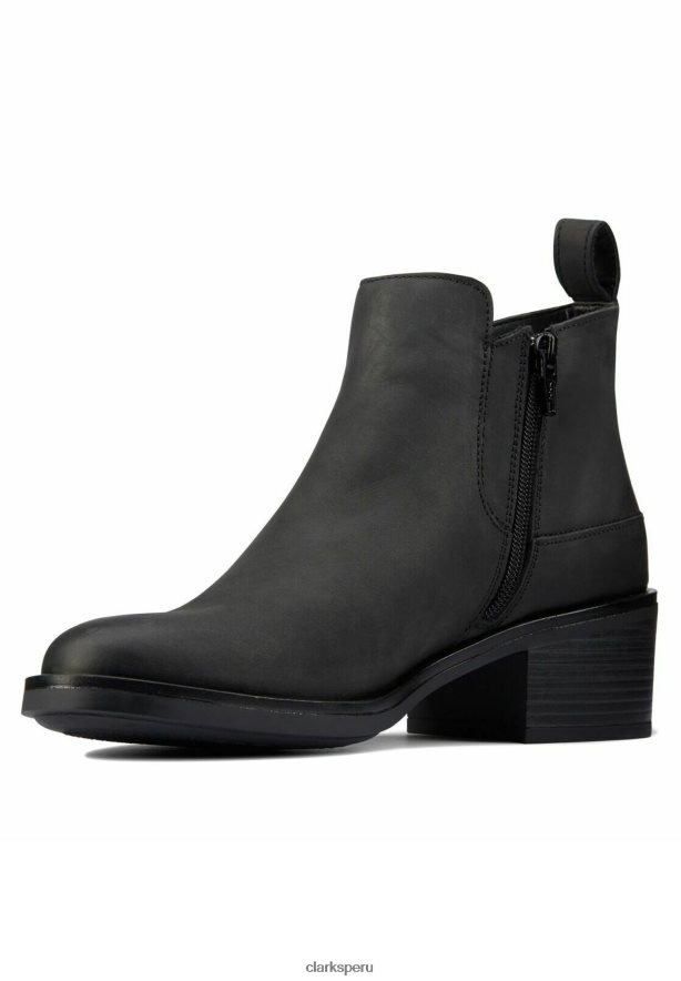 botines clarks memi con cremallera negro unisexo Clarks 40N4LX7074 negro