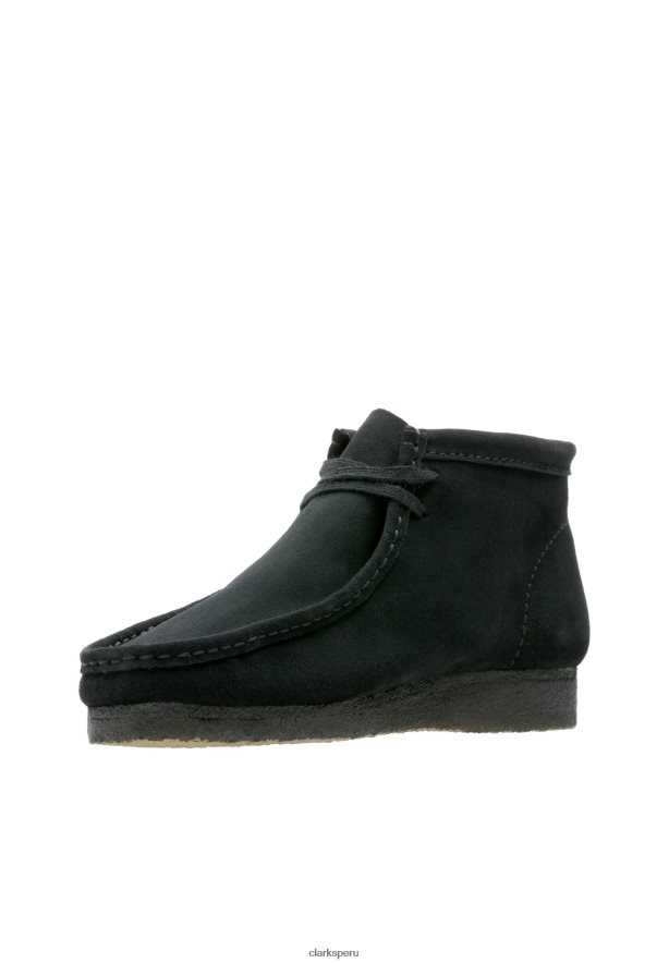 botines clarks veloursleder negros unisexo Clarks 40N4LX7075 cuero negro de terciopelo