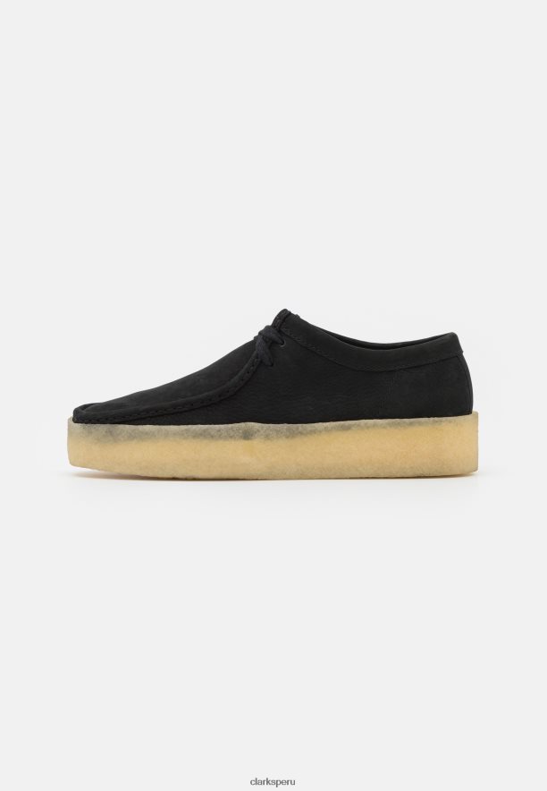 Zapatos informales con cordones en negro Wallabee Cup de Clarks unisexo Clarks 40N4LX7129 negro