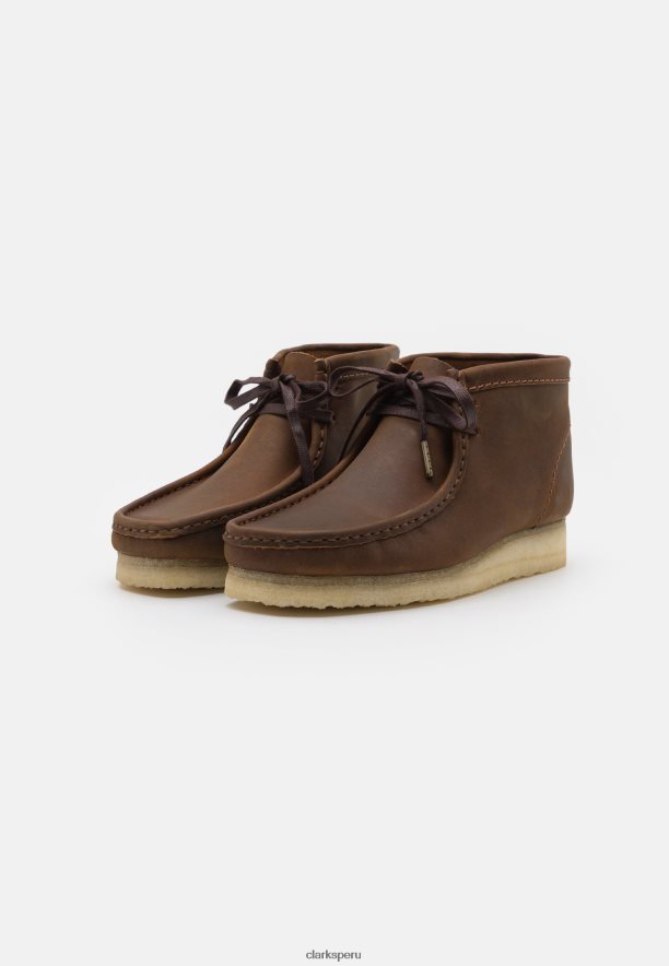 clarks wallabee casual con cordones cera de abejas unisexo Clarks 40N4LX7130 cera de abejas