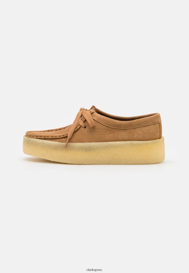 clarks wallabee cup casual con cordones bronceado unisexo Clarks 40N4LX6930 broncearse