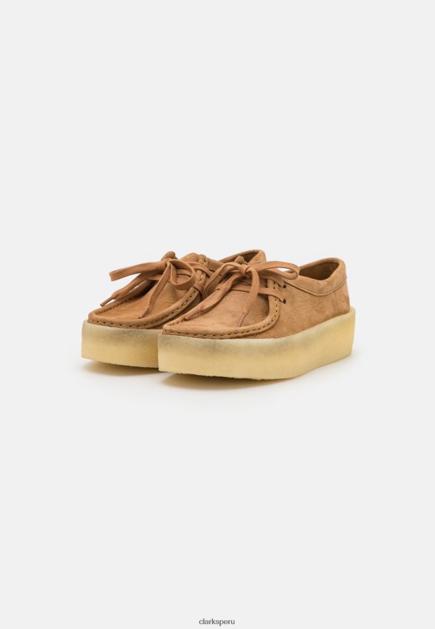 clarks wallabee cup casual con cordones bronceado unisexo Clarks 40N4LX6930 broncearse