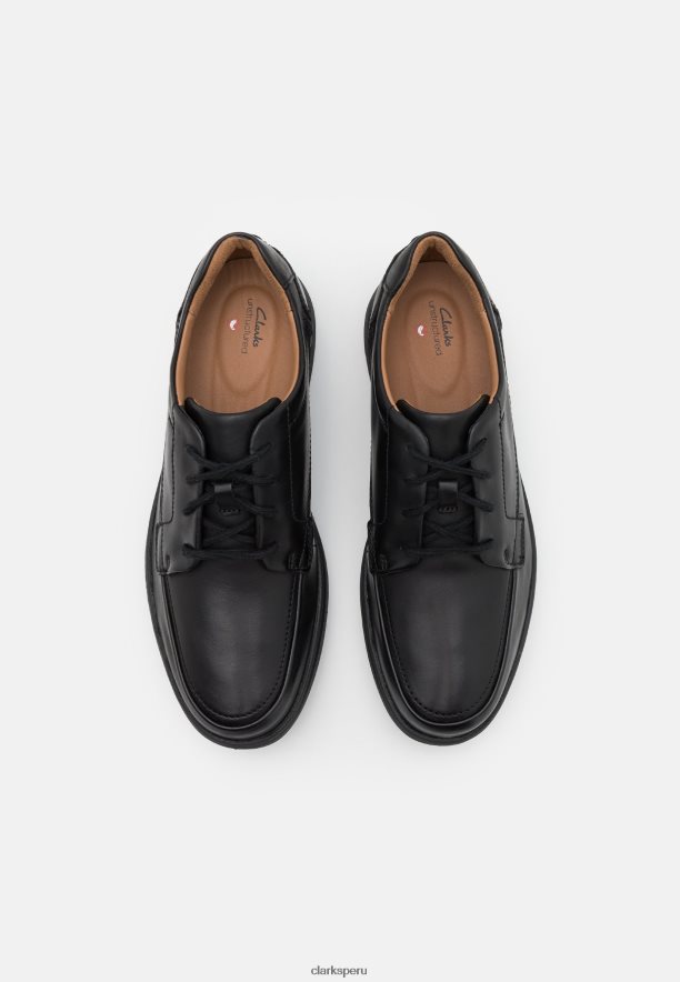 zapatos con cordones negros un abode easy de clarks unisexo Clarks 40N4LX7153 negro