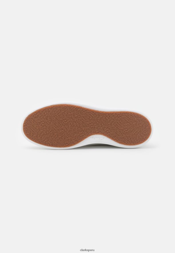 Zapatillas blancas Court Lite de encaje clarks unisexo Clarks 40N4LX7100 blanco