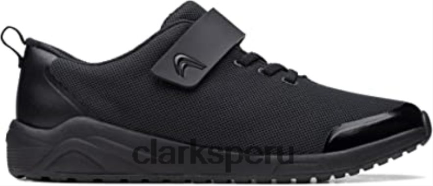 Zapatillas juveniles textiles negras Aeon Pace clarks unisexo Clarks 40N4LX2894