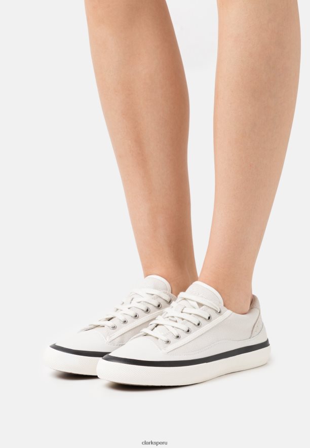 zapatillas clarks aceley blancas de encaje unisexo Clarks 40N4LX6904 blanco
