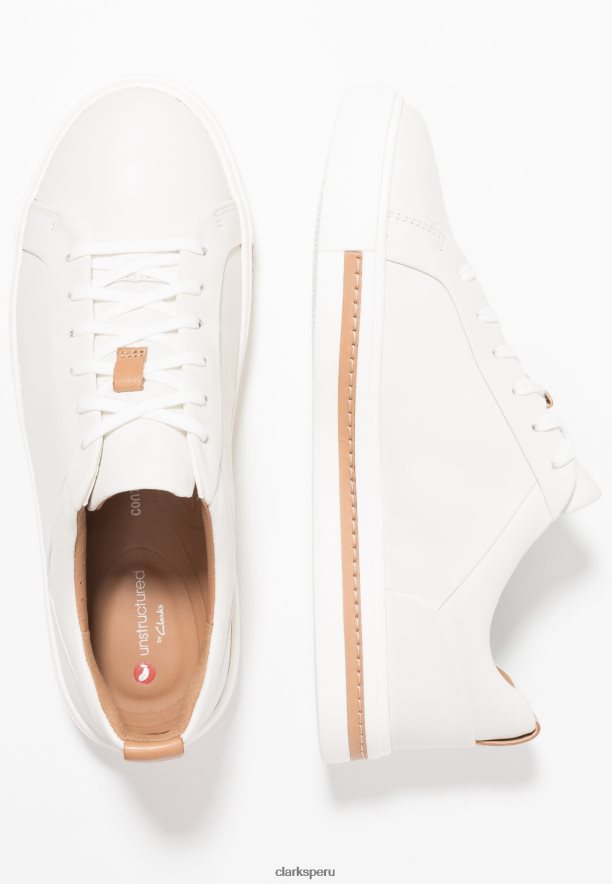 zapatillas un maui encaje clarks blanco unisexo Clarks 40N4LX6895 blanco