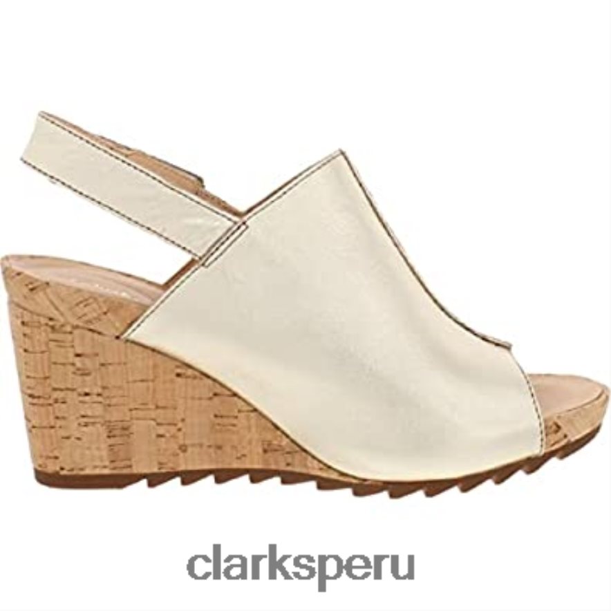 Puntada flexible cuero negro clarks champagne cuero metalizado unisexo Clarks 40N4LX381 cuero metalizado champagne