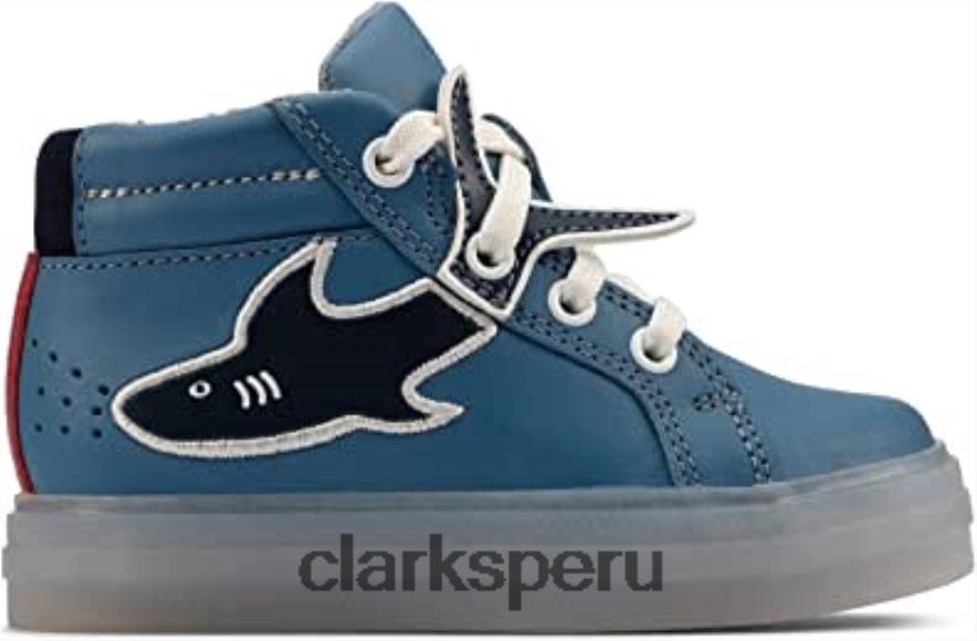 azul clarks cla flarescalehi t cuero azul medio unisexo Clarks 40N4LX928 azul