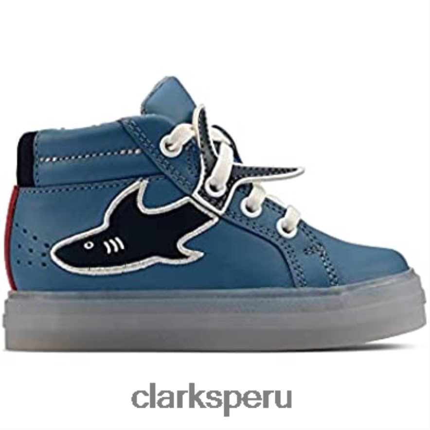 azul clarks cla flarescalehi t cuero azul medio unisexo Clarks 40N4LX928 azul