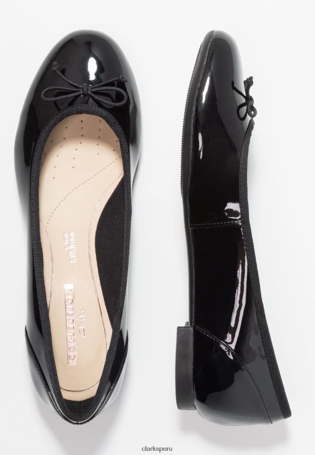 bailarinas clarks couture floral negras unisexo Clarks 40N4LX7056 negro