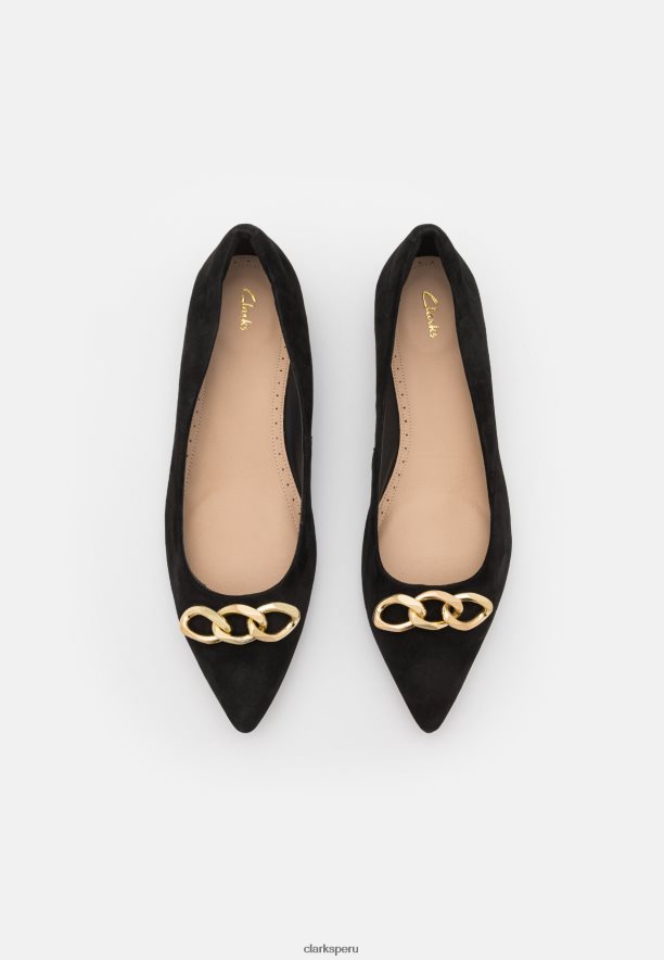 bailarinas clarks laina negras unisexo Clarks 40N4LX7057 negro
