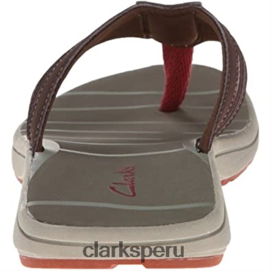 chanclas whelkie beach marrones clarks unisexo Clarks 40N4LX1782 marrón