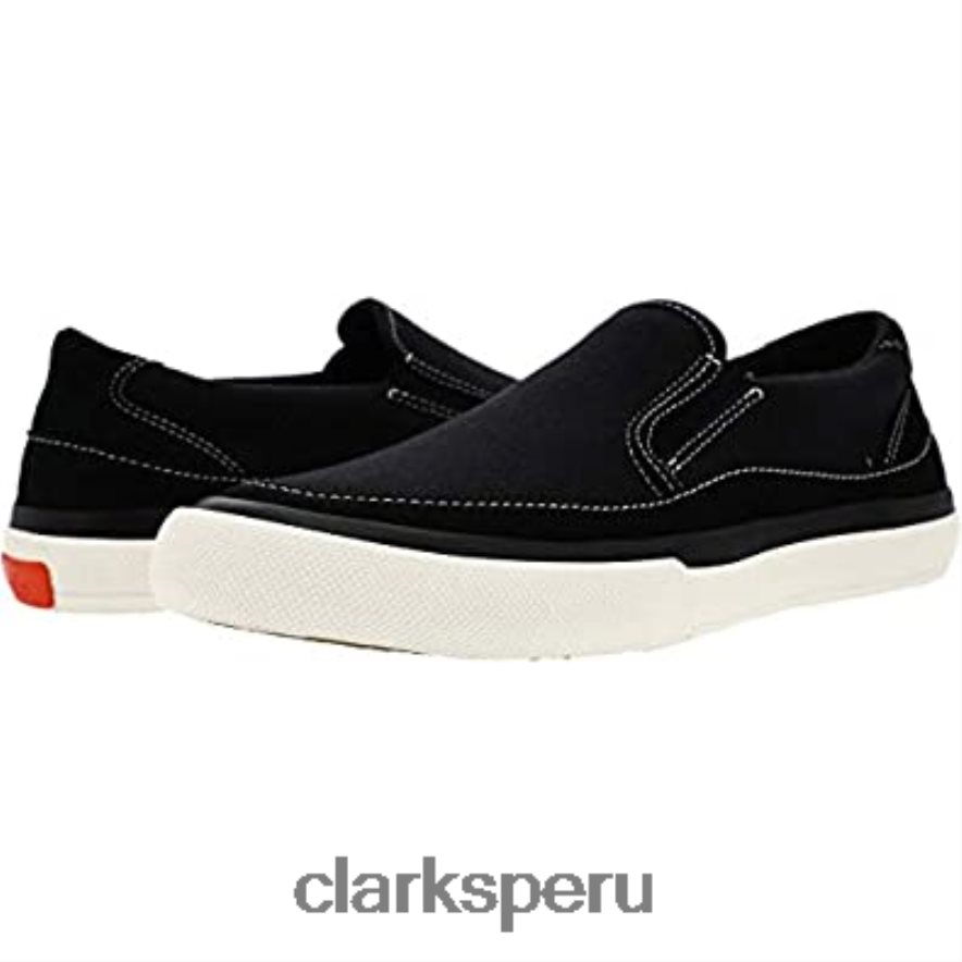 clarks aceley step lona negra unisexo Clarks 40N4LX594 lienzo negro