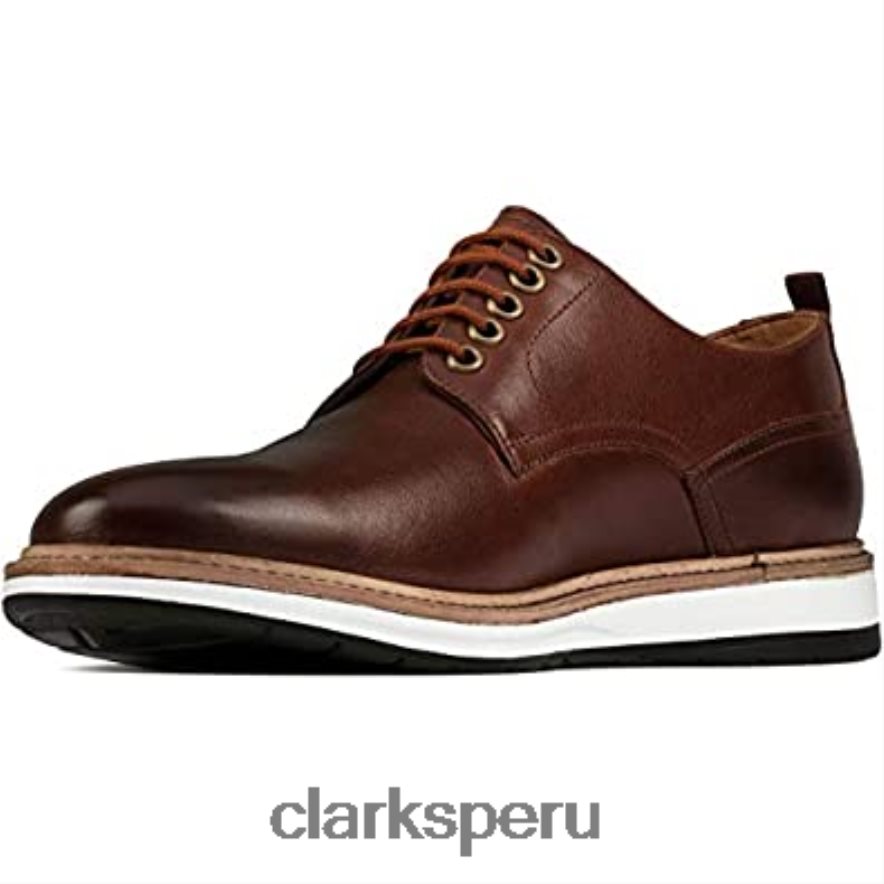 clarks chantry walk nubuck azul marino cuero tostado oscuro unisexo Clarks 40N4LX410 cuero bronceado oscuro