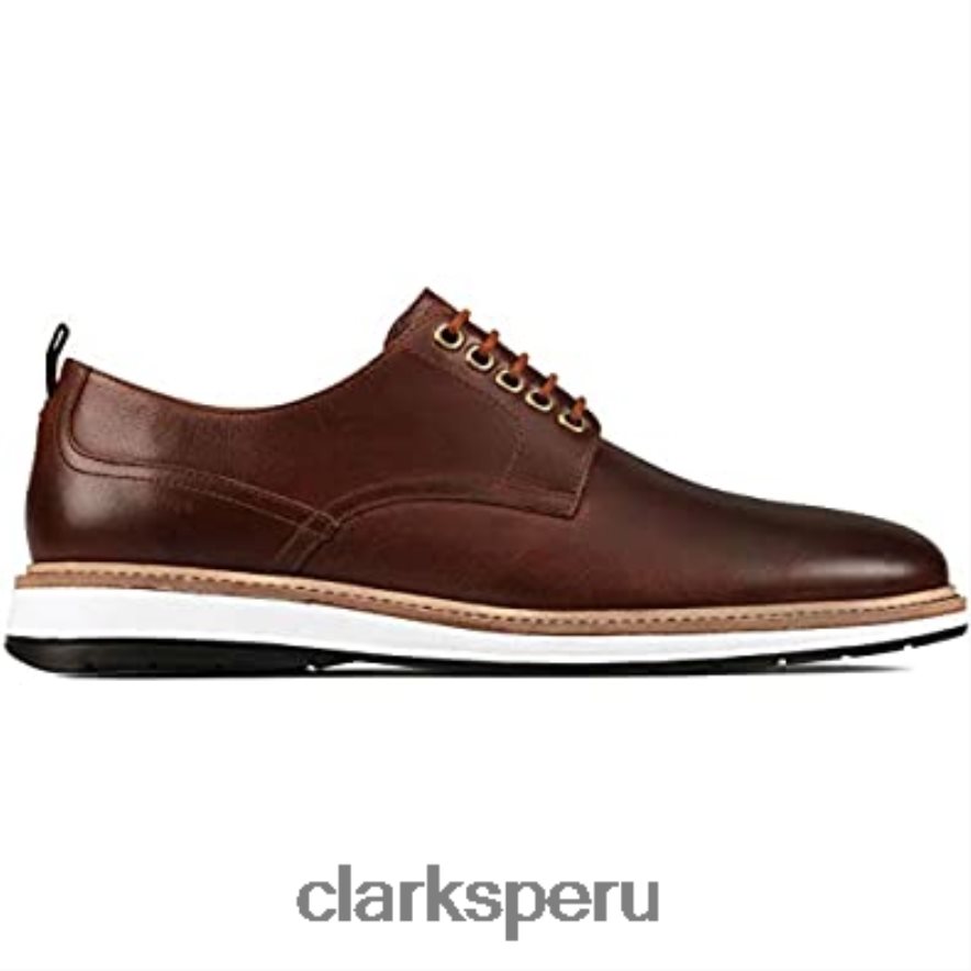 clarks chantry walk nubuck azul marino cuero tostado oscuro unisexo Clarks 40N4LX410 cuero bronceado oscuro