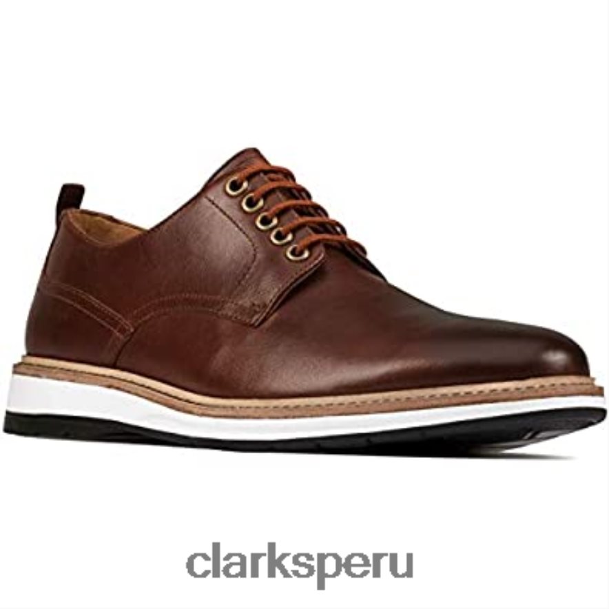 clarks chantry walk nubuck azul marino cuero tostado oscuro unisexo Clarks 40N4LX410 cuero bronceado oscuro