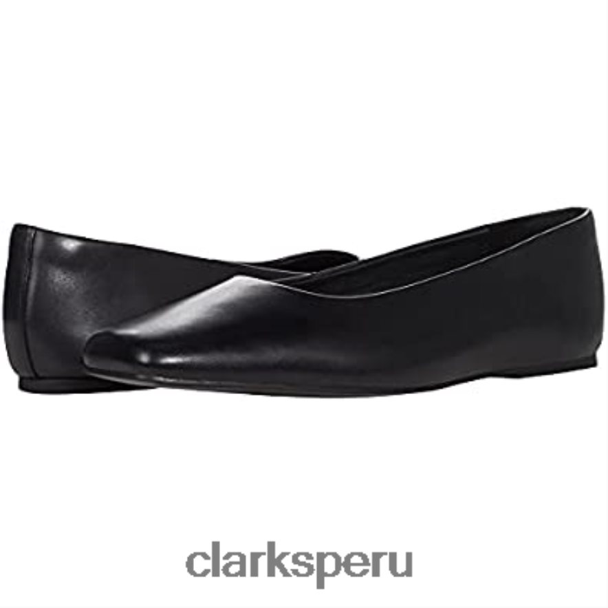 clarks cuero negro pure ballet 2 unisexo Clarks 40N4LX147 cuero negro