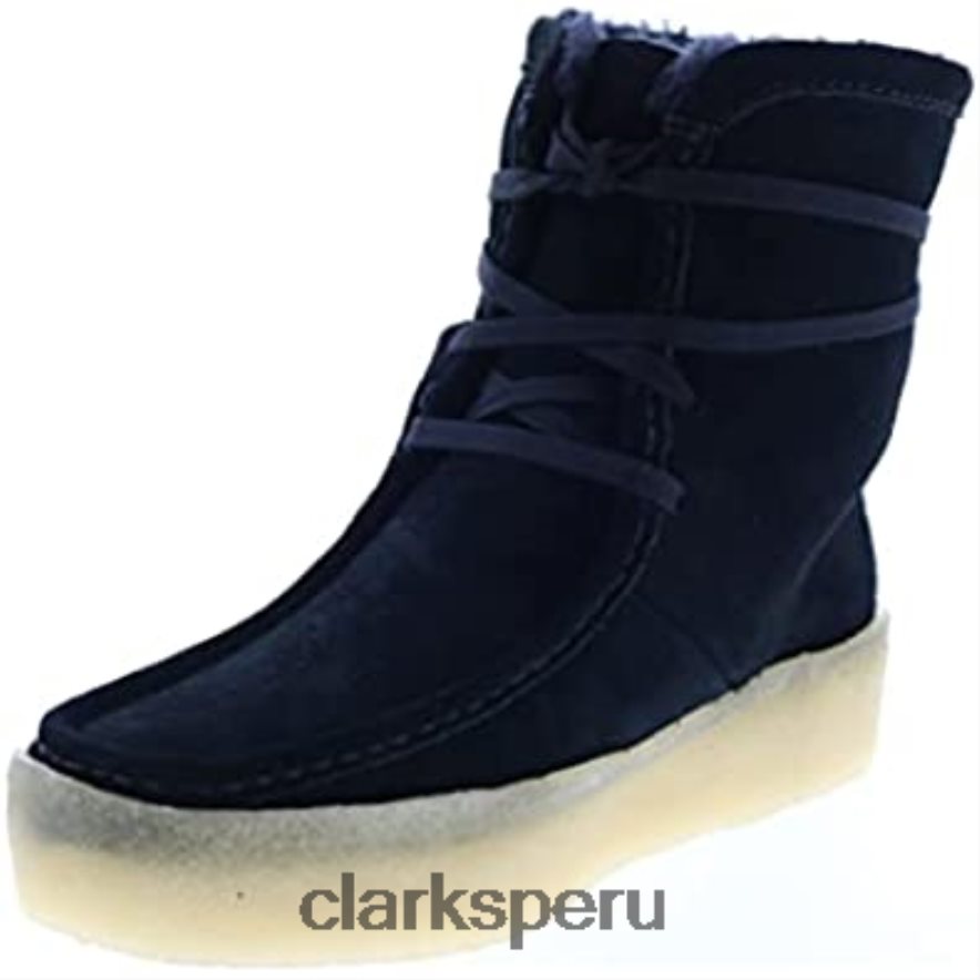 clarks de ante negro wallabee cup hi ante negro unisexo Clarks 40N4LX116 ante negro