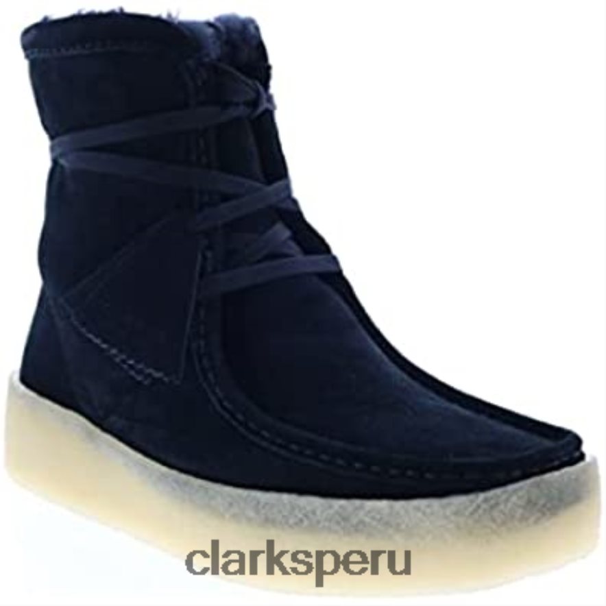 clarks de ante negro wallabee cup hi ante negro unisexo Clarks 40N4LX116 ante negro