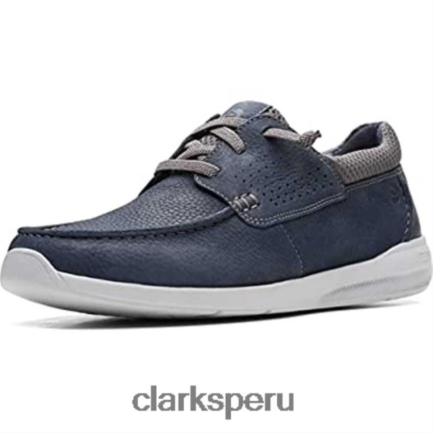 clarks gorwmoc nobuk azul marino unisexo Clarks 40N4LX866 nubuck azul marino