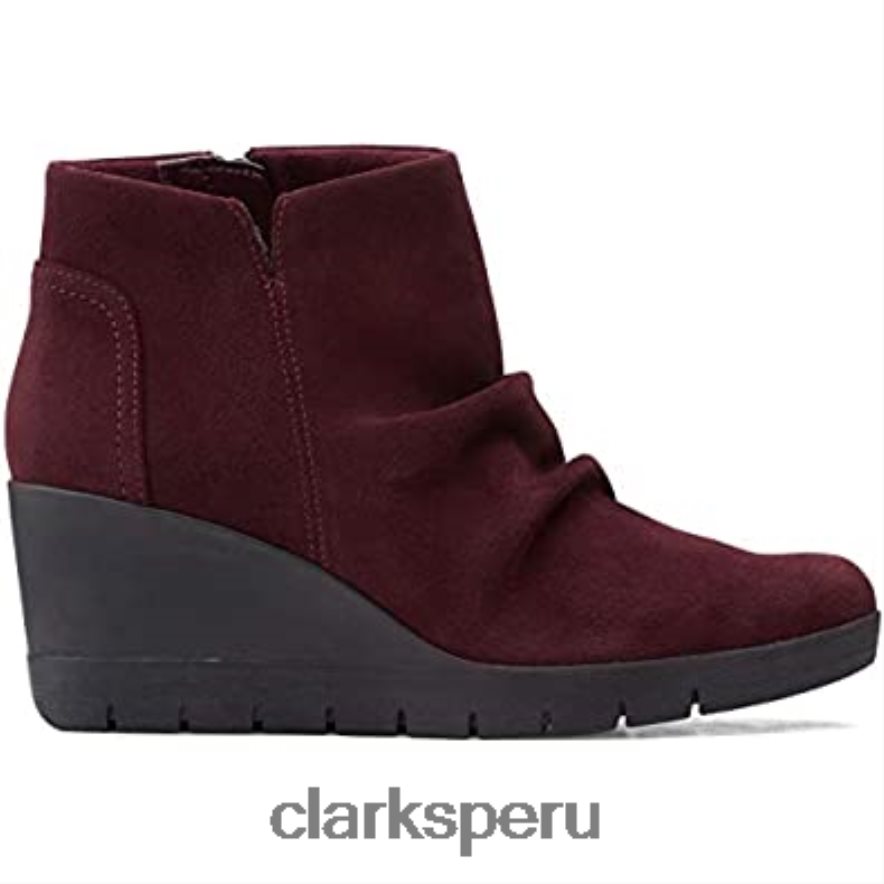 clarks madera way ante burdeos unisexo Clarks 40N4LX2096 ante burdeos