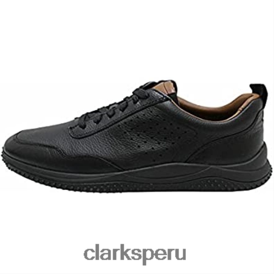 clarks puxton de cuero negro encaje unisexo Clarks 40N4LX320 cuero negro