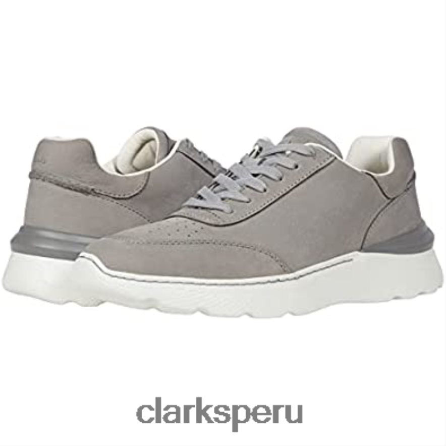 clarks sprint lite lace negro cuero gris nobuck unisexo Clarks 40N4LX786 nubuck gris