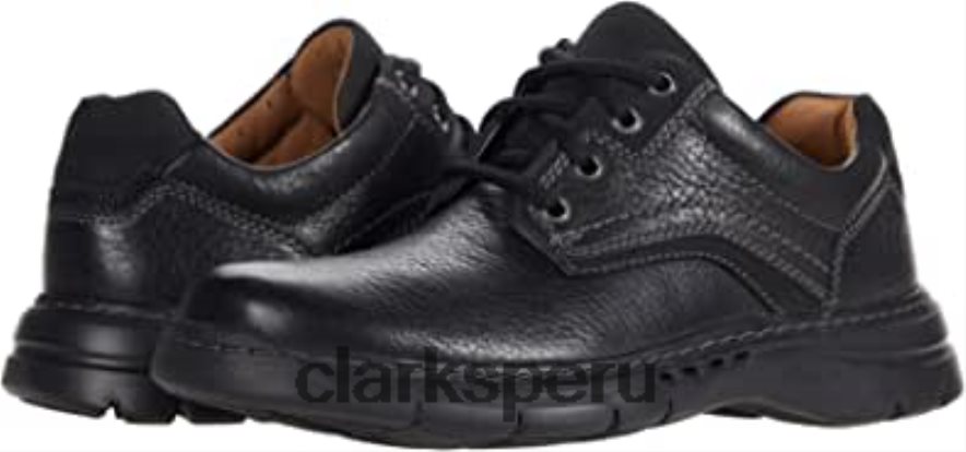 clarks un brawley pace cuero caído negro unisexo Clarks 40N4LX2091