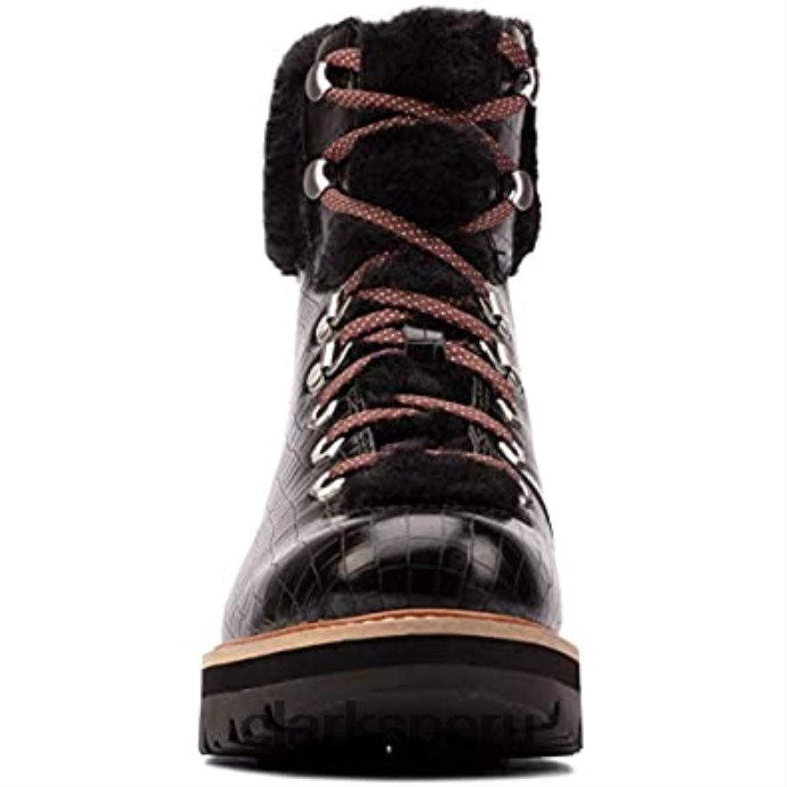 orianna excursionista cuero tostado oscuro clarks black croc unisexo Clarks 40N4LX1207 cocodrilo negro