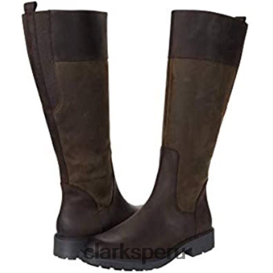 orinocco 2 hi clarks cuero marrón oscuro unisexo Clarks 40N4LX751 cuero marrón oscuro