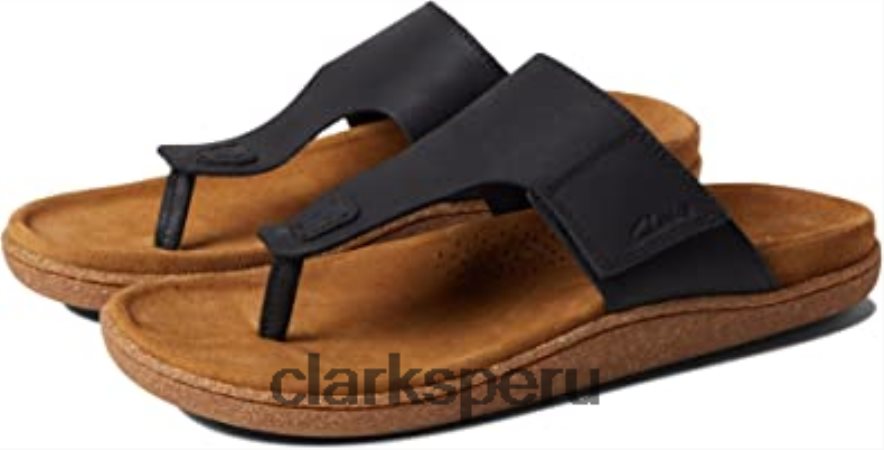 pilton post clarks cuero negro unisexo Clarks 40N4LX2781