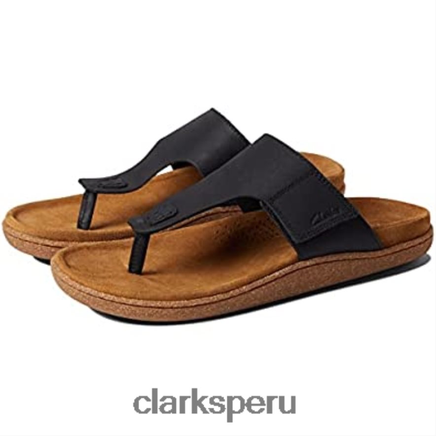 pilton post clarks cuero negro unisexo Clarks 40N4LX2781