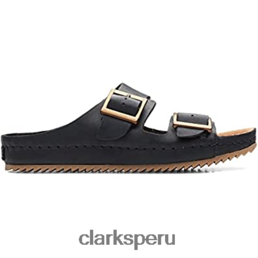 sandalias brookleigh sun de piel clarks negros unisexo Clarks 40N4LX446