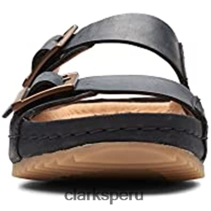 sandalias brookleigh sun de piel clarks negros unisexo Clarks 40N4LX446
