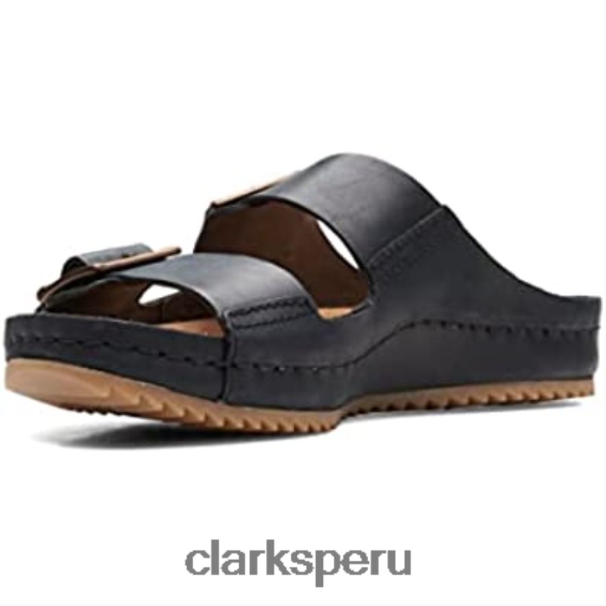 sandalias brookleigh sun de piel clarks negros unisexo Clarks 40N4LX446