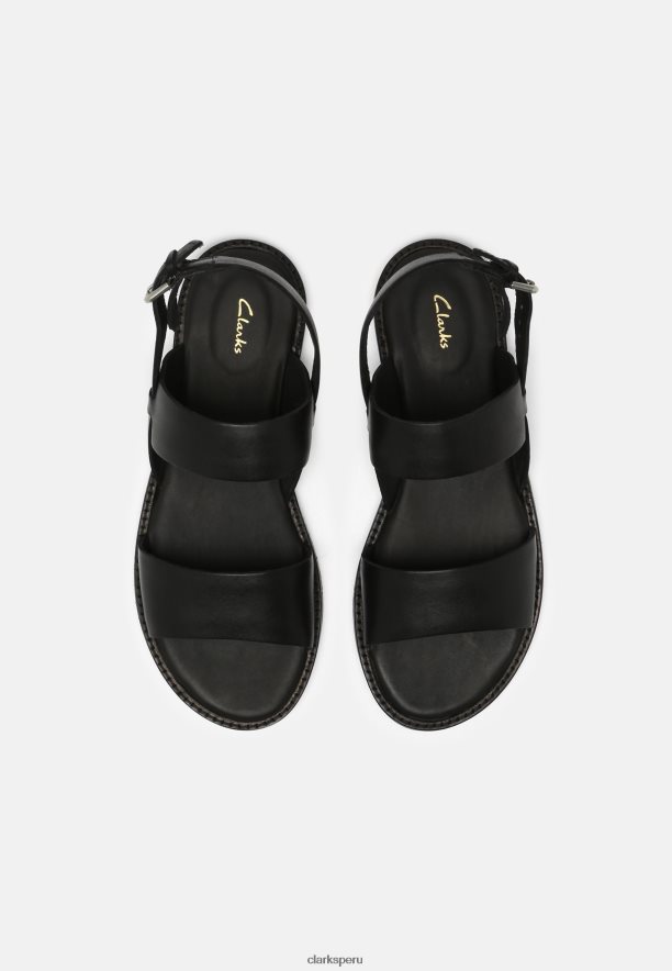 sandalias clarks karsea negras con tiras unisexo Clarks 40N4LX6912 negro