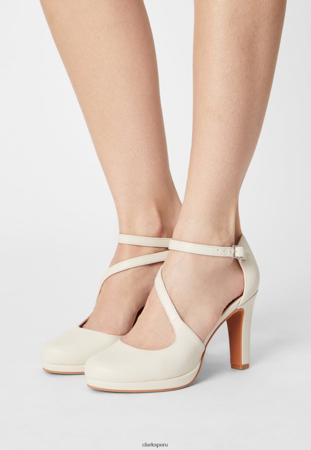 tacones altos clarks blanco roto unisexo Clarks 40N4LX7037 blanquecino