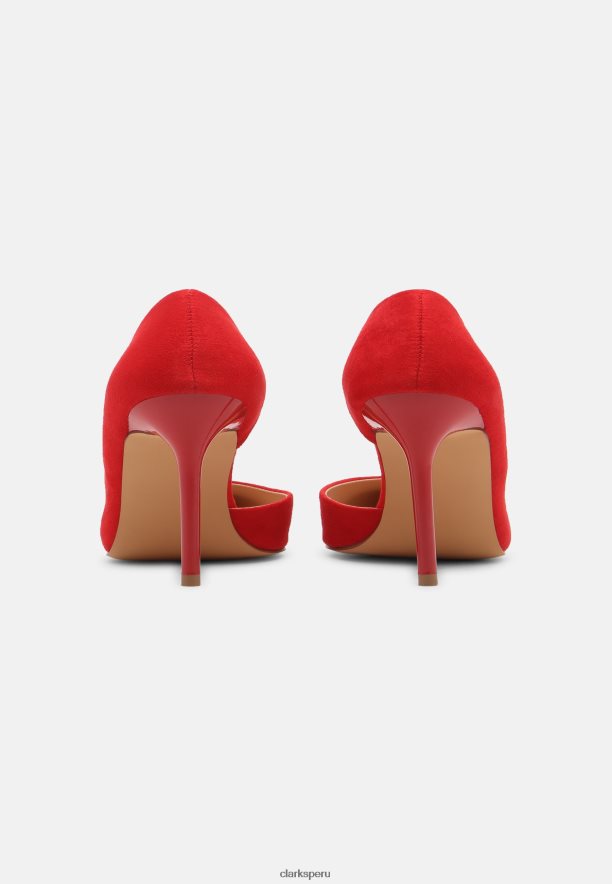 tacones altos clarks rojos unisexo Clarks 40N4LX6999 rojo